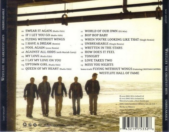 WESTLIFE / THE GREATEST HITS UNBREAKABLE VOL.1